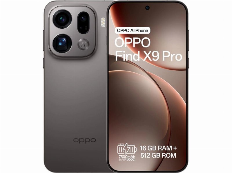 Smartphone Oppo Find X9 Pro (6.78'' 16/512Gb Cinza Titânio)