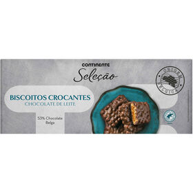 Biscoitos Crocantes Chocolate De Leite Continente Seleção 100 gr