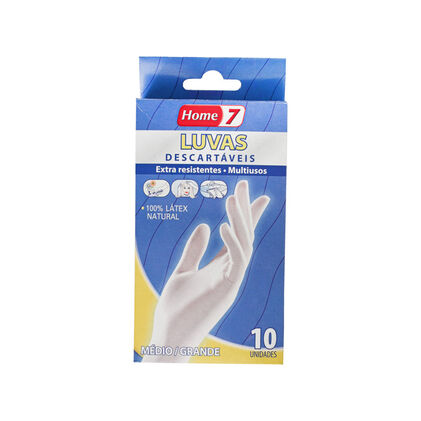 Luvas De Limpeza Descartáveis Médio/Grande Home 7 1Un
