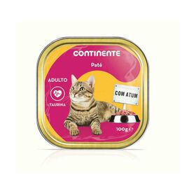 Comida Húmida Para Gato Adulto Patê Atum Terrina Continente 100 g