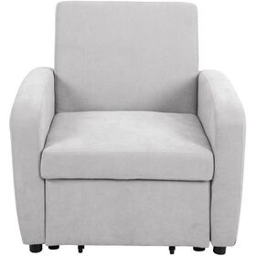 Poltrona Cama 4 Em 1 Cinza Kasa