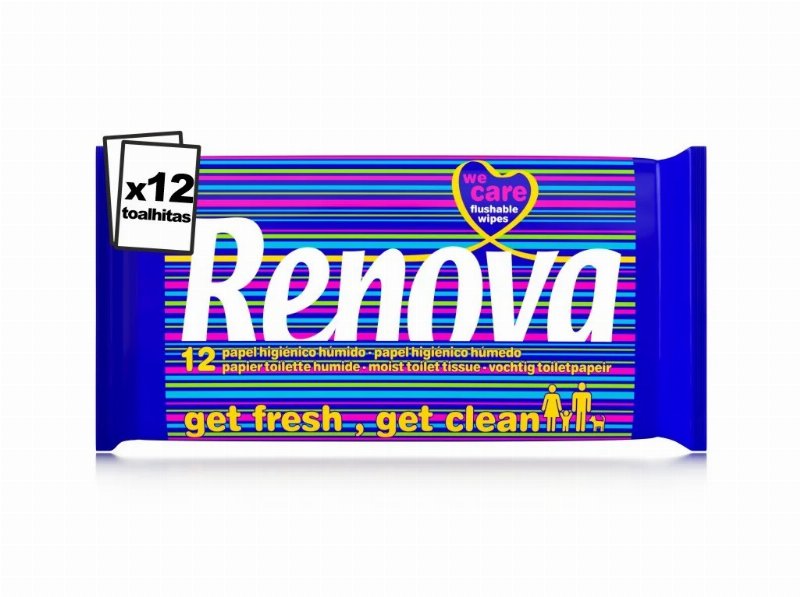 Papel Renova Higiénico Húmido Fraicheur Travel 12Un
