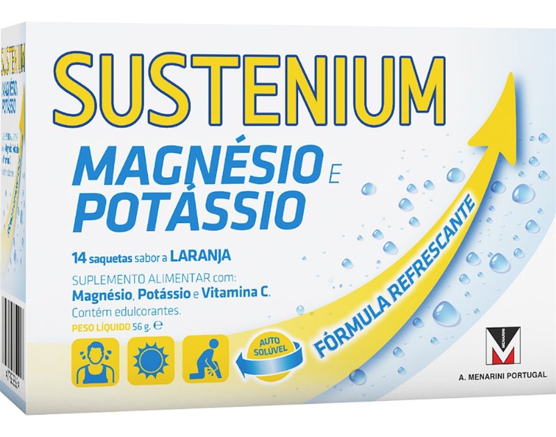 Suplemento Sustenium Magnésio E Potássio 14 Saquetas
