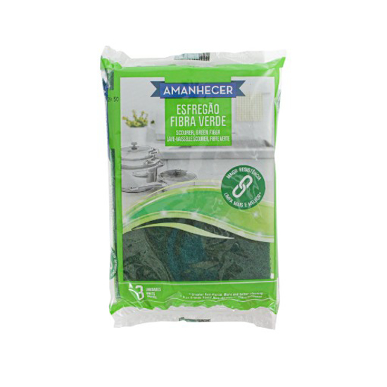 Esfregão Fibra Verde 3Un Amanhecer