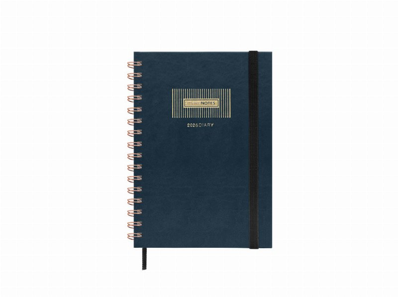 Agenda Semanal 2026 Makenotes A5 Espiral Dark Blue