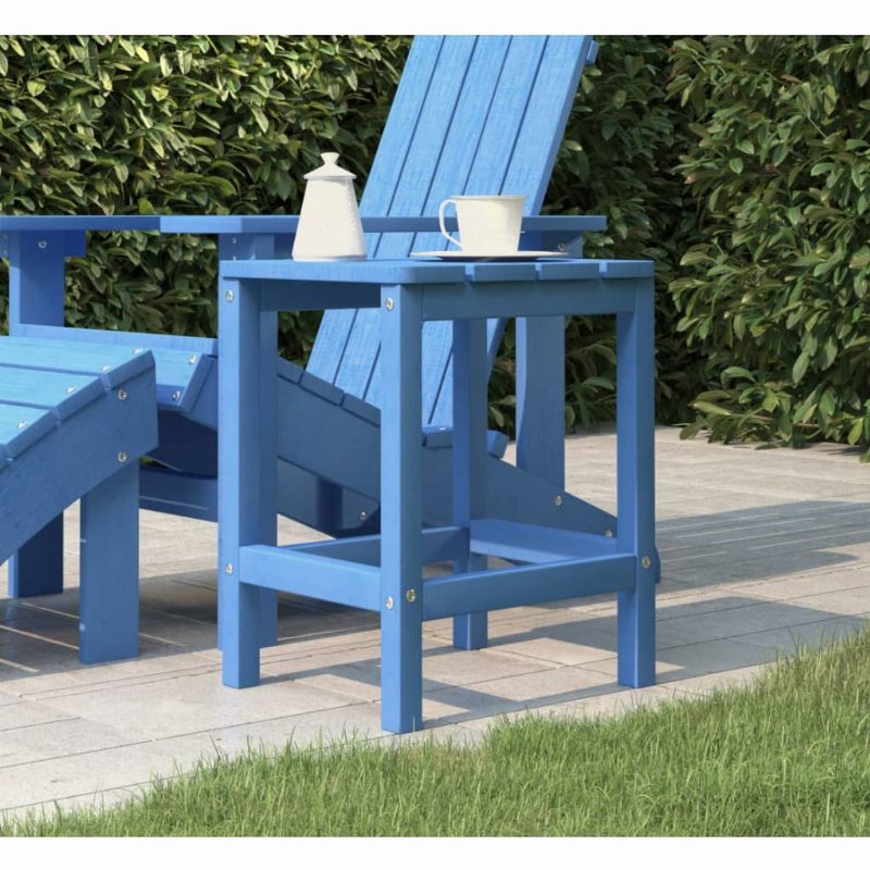 Hkh Mesa De Jardim Adirondack 38X38X46 Cm Pead Ciano - Azul