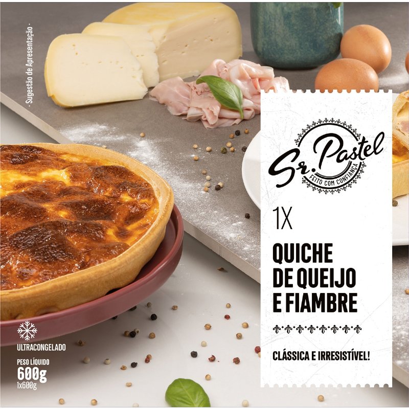 Quiche De Queijo E Fiambre 600 g