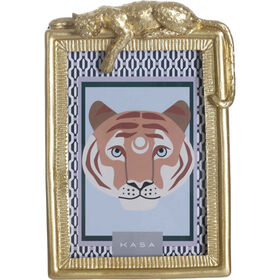 Moldura Dourada Tigre 10X15Cm Kasa
