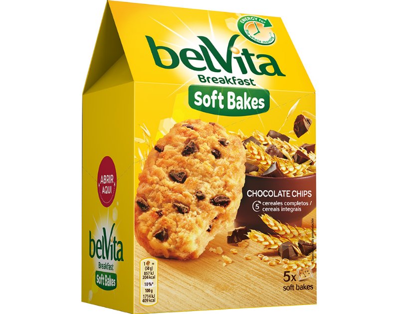 Bolacha Belvita Soft Bakes Com Pepitas Chocolate 250 g