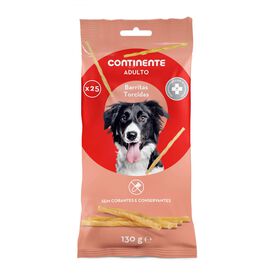 Snack Para Cão Adulto Barritas Torcidas Continente 130 g (25 Un)