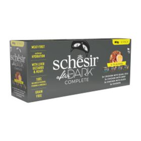 Pack Alimentação Húmida Para Gato Dark Caldo Filetes Schesir 12 X 80 g