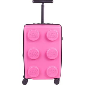 Mala De Cabine Extensível 4 Rodas Rosa Brick Lego