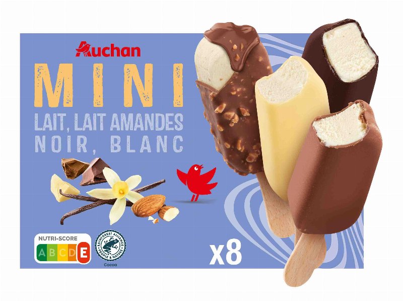 Gelado Palito Auchan Mini Sortidos 8X45 ml