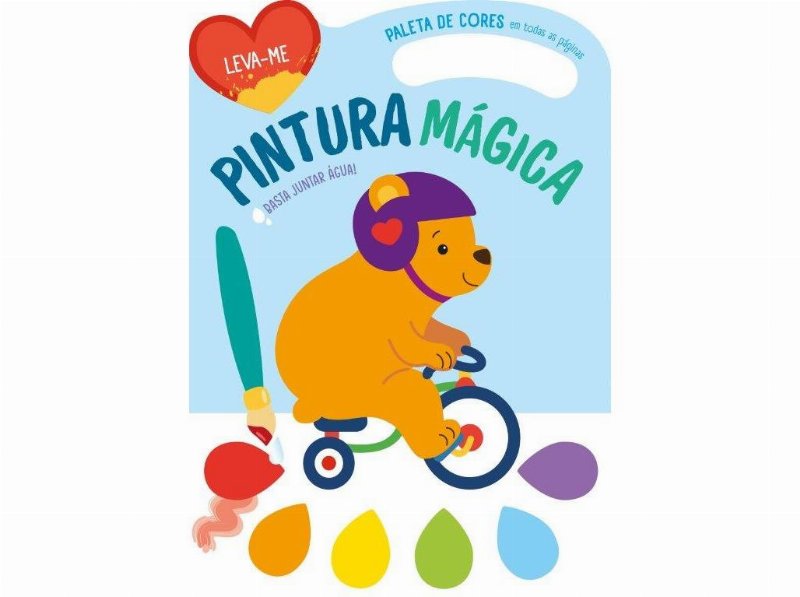 Livro Leva-Me - Pintura Mágica Urso - Azul