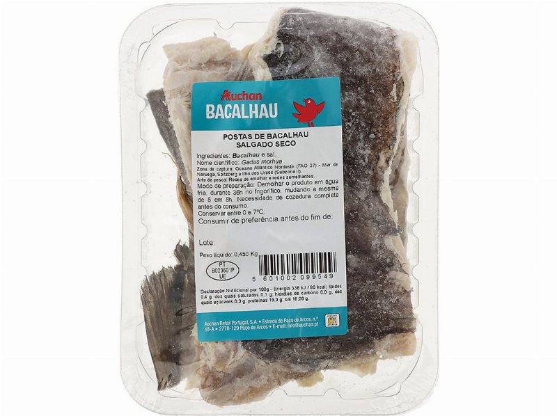 Bacalhau Auchan Postas 450 g