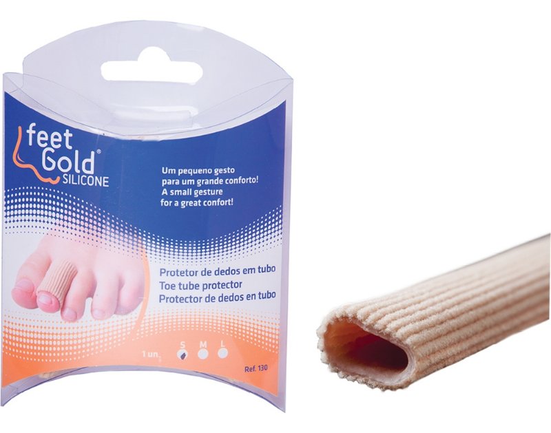 Tubo Feet Gold Protetor Ortosilicone Dedos