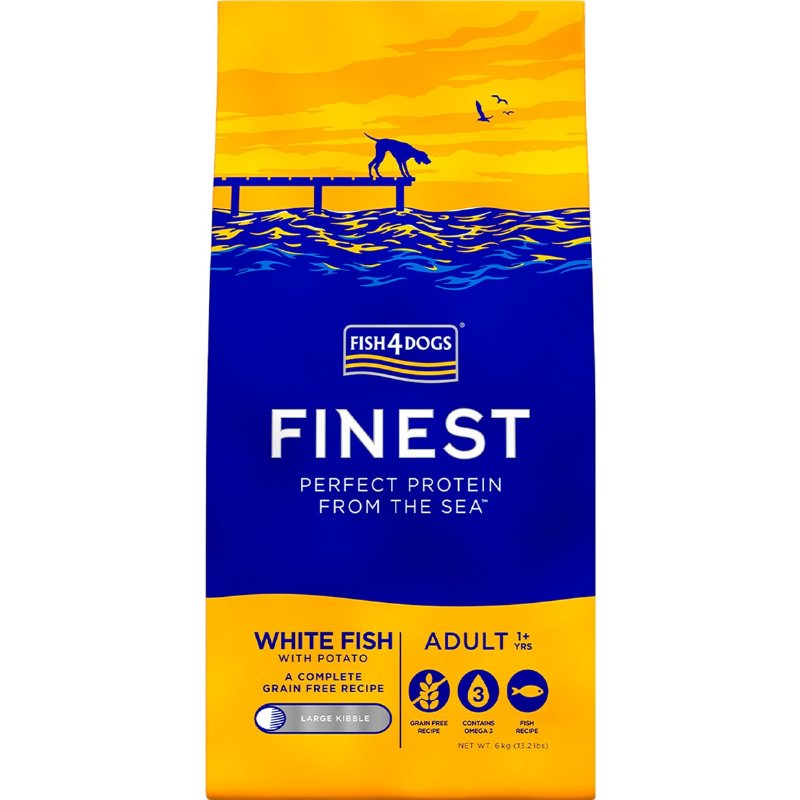 Ração Para Cão Adulto Finest Proteína Sabor Peixe Branco 6 kg