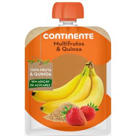 Saqueta De Fruta Banana, Morango E Quinoa +8M Continente 90 gr