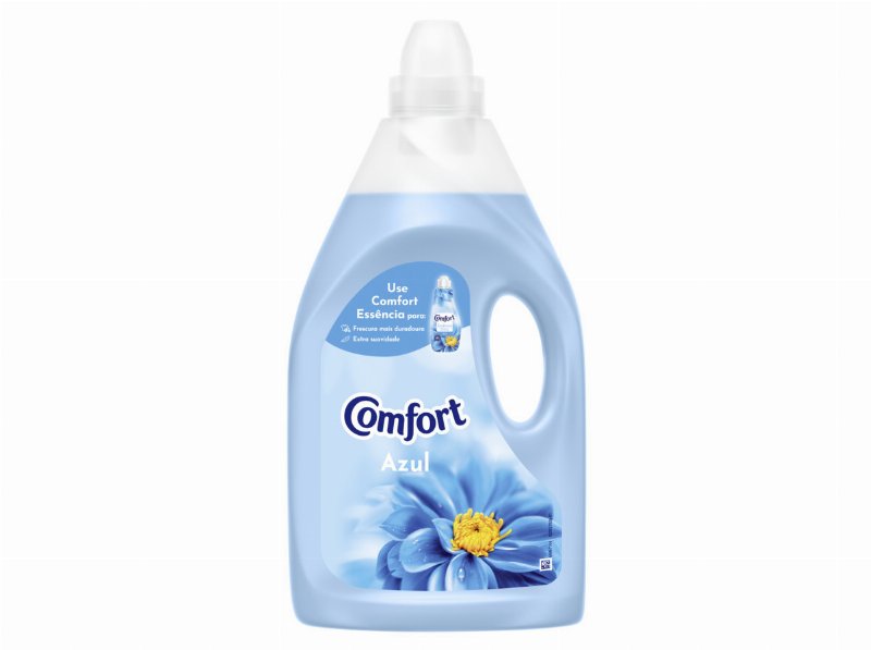 Amaciador Comfort Roupa Azul Leveza 4 l