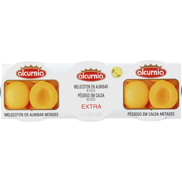 Pêssego Em Calda Metades Extra Pack 3 345 g