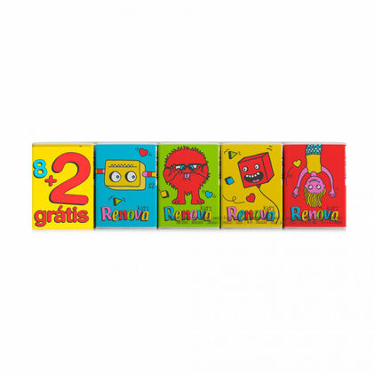 Lenços De Bolso Kids Pack 10 Renova 10x1Un