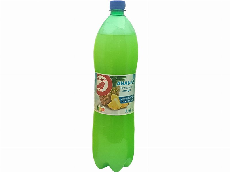 Refrigerante C/Gás Auchan Ananás 0% 1.5 l
