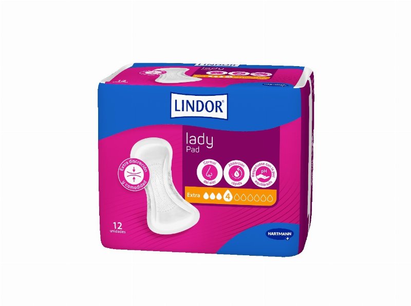 Pensos Incontinência Lindor Lady Extra 4 g 12Un