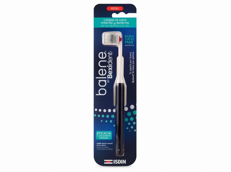 Escova Dentes Balene Bexident Azul Média