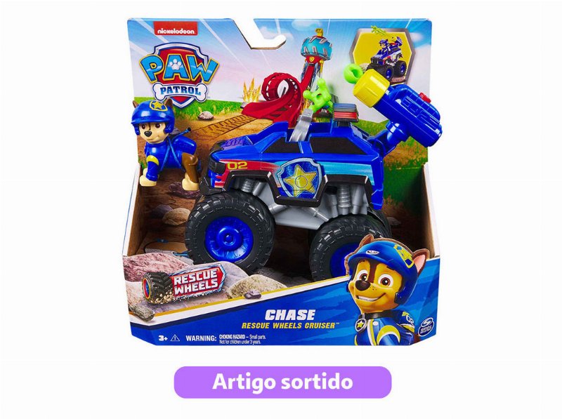 Veículo Rescue Patrulha Pata Wheels Modelos Sortidos