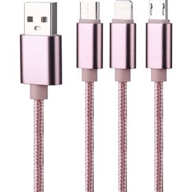 Cabos Usb E Usb-C Universal 3 Em 1 Smokey Bazarão 1 Un