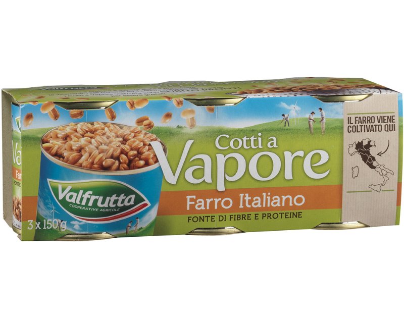Espelta Valfrutta Cozida Ao Vapor 3X150(140)G