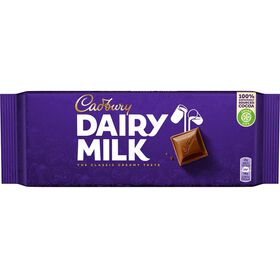 Tablete Chocolate Leite Dairy Cadbury 180 gr