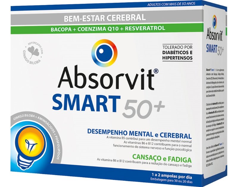 Suplemento Absorvit Smart 50+ 30 Ampolas