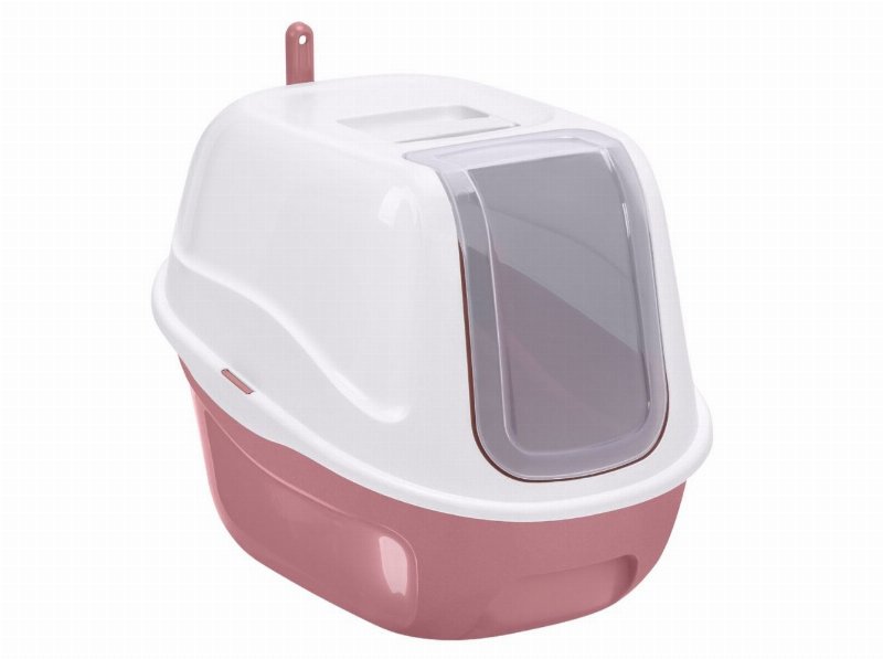 Wc Para Gato Imac Branco E Rosa 55X40.5X42Cm