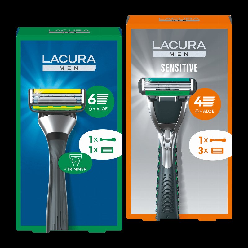 Máquina De Barbear Com Recarga Sortido: Pack De 1 Cabo E 3 Recargas De 4 Lâminas Ou Pack De 1 Cabo Com 1 Recarga De 6 Lâminas