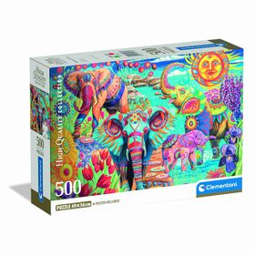 Clementoni - Puzzle Elephants' Carnival 500 Peças