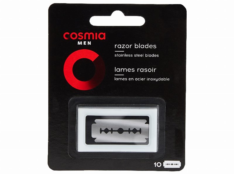 Lâminas Cosmia Men Barbear Tradicional 10Un