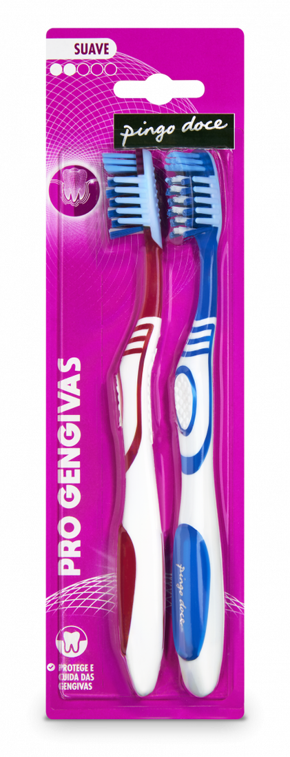 Escova De Dentes Pro Gengivas Suave Pingo Doce 2Un