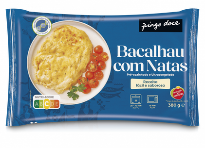 Bacalhau Com Natas Congelado Pingo Doce 0.38Kg