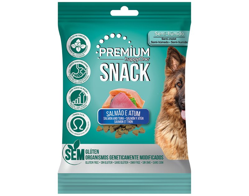 Snack Para Cão Happyone Premium Com Salmão E Atum 100 g
