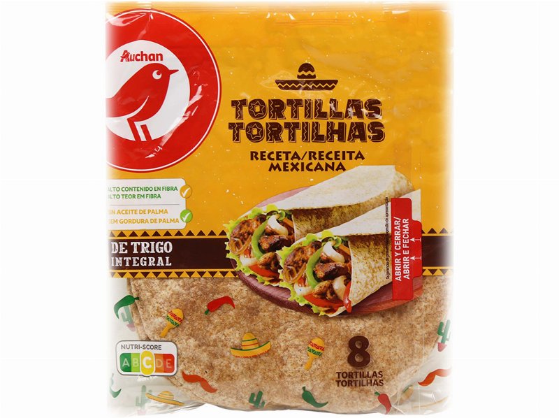 Tortilhas Auchan Integral 320 g