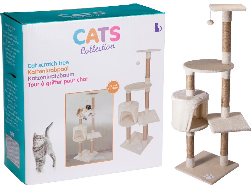 Ginásio Para Gato Cats Collection Com Bola 40X40X140Cm