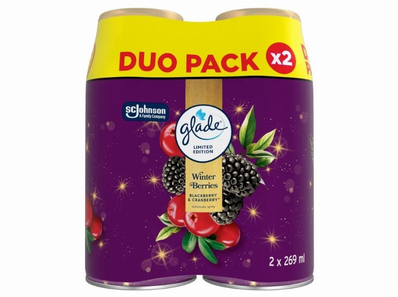 Ambientador Portátil Glade Winter Berries Rec 2Un