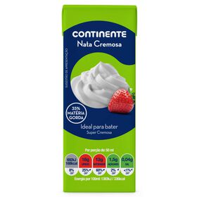 Natas Cremosa Para Bater Continente 200 ml