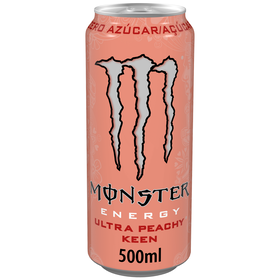 Bebida Energética Ultra Peach Sem Açúcar Monster 50 cl