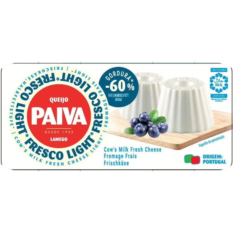 Queijo Fresco Light -60% Gordura Pack 2 125 g