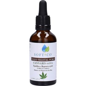 Óleo Vegetal Puro De Cannabis Sativa Soft&Co 40 ml