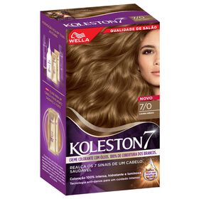 Coloração Permanente Louro Médio 7.0 Koleston 1 Un