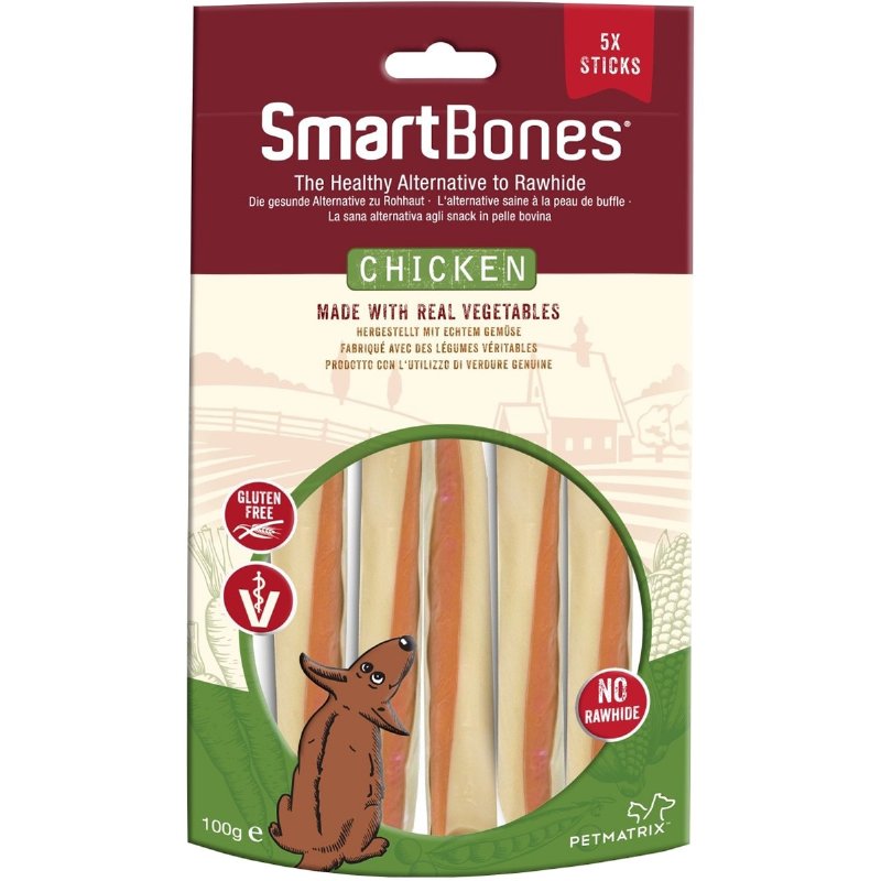 Snack Para Cão Sticks Sabor Galinha 5 unidade