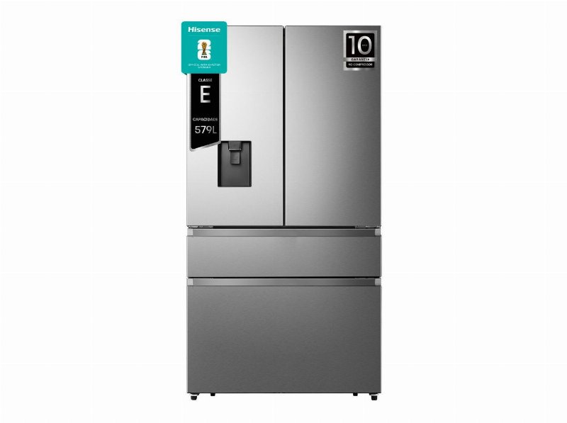 Frigorífico Americano Hisense Rf749N4Swse (No Frost E 178.5Cm 579 l Inox)
